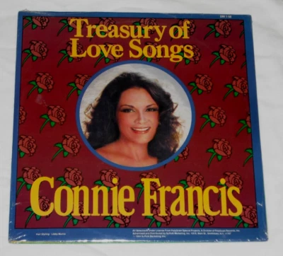 CONNIE FRANCIS-Treasury Of Love Songs/Sentimental Favorites (1984) SEALED 2-LP - Image 1 of 2