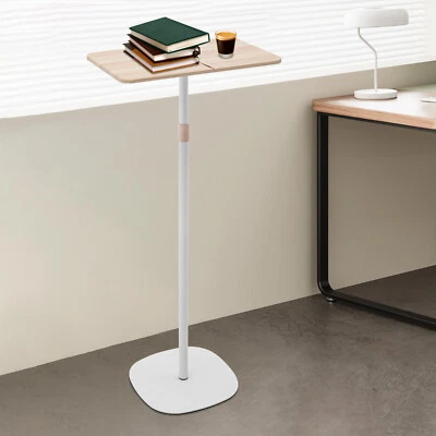 Small Side Table Drink Table Height Adjustable Round End Table Pedestal Side NEW - Image 1 of 4