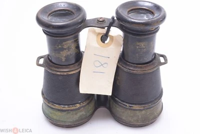 ✅ BINOCULARS, GALILEAN FRENCH IRIS DE PARIS AUTO ‘CAR ENGRAVED’ ANTIQUE BRASS  - Image 1 of 4
