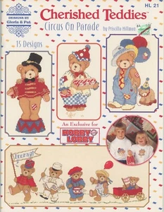 Gloria & Pat Cherished Teddies Circus on Parade Cross Stitch Pattern Booklet - Picture 1 of 4