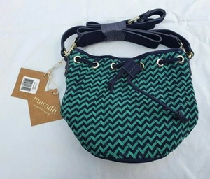 Sac à main bourse vert et bleu neuf marque Maradji modèle Janna (sa) - Imagen 1 de 4