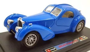 Burago 1/24 Scale Diecast 0503 - Bugatti Atlantic 1936 - Blue - Picture 1 of 5