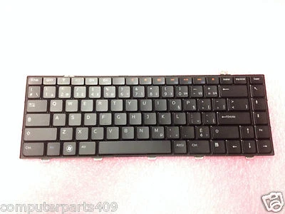 Teclado preto para notebook francês canadense R593M Dell Studio 1440  - Imagem 1 de 2