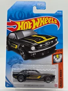 2020 Hot Wheels Black  '67 Ford Mustang Coupe Muscle Mania Series - Picture 1 of 8