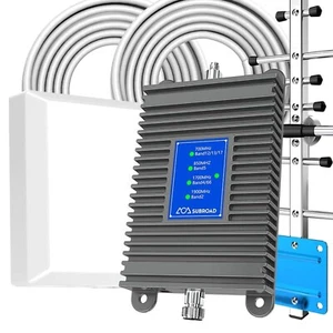 Comprehensive Cell Signal Amplifier for Homes - Supports Verizon, AT&T & More - Photo 1 sur 10
