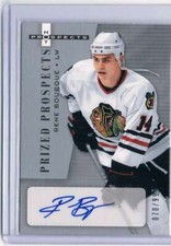 2005-06 Fleer Hot Prospects #194 Rene Bourque NM-MT Rookie Card Auto /999 Blackh
