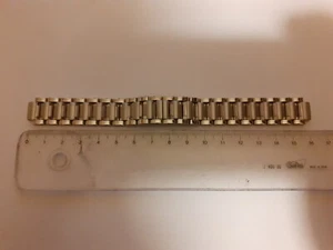 Correa reloj 10mm cadena maciza de acero inoxidable con cierre oculto - Picture 1 of 9