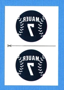 2013 Panini Triple Play Tattoo #5 Joe Mauer Twins - Picture 1 of 1