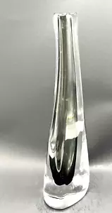 Orrefors Sommerso Three-Sided Sculptural Art Glass Vase, Designer Nils Landberg - Picture 1 of 16
