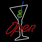 Bar Open 24"x18" Neon Sign Lamp Real Glass Decor Display Hanging Pub Man Cave