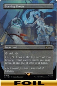 1x - Scrying Sheets - FOIL BORDERLESS - Hatsune Miku Secret Lairs - NM MTG - Picture 1 of 1