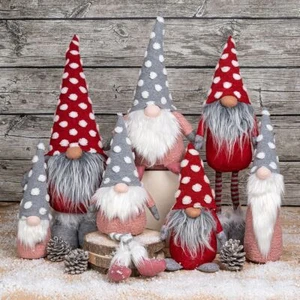 Shudehill - Christmas Jolly Spotty Red & White Gonks - Variety of sizes & Styles - Picture 1 of 8