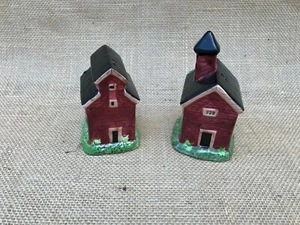 Juego de saleros y pimenteros Sakura Kimble mesa de cocina antigua iglesia y escuela - Imagen 1 de 3