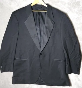 Gianfranco Ruffini Formal 100% Wool Suit Jacket Size 42 Black Single Button - Picture 1 of 12