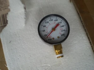 2 each Air Compressor Pressure Gauge 2" Face Side Mount 1/4" NPT 0-300 PSI - Picture 1 of 1
