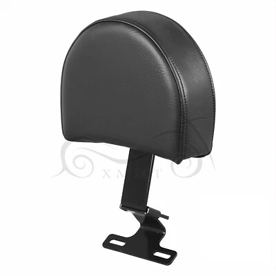 Adjustable Black Plug-In Driver Rider Seat Backrest For Harley Fat boy Classic - Imagem 1 de 4