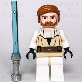 LEGO&reg; Star Wars Obi-Wan Kenobi Minifigure Clone Wars Jedi 7753 9525 7931 7676