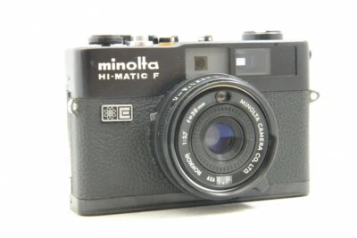 Excellent++ Minolta HI-Matic F Black Rangefinder w/38mm F2.7 [All Works] #2100 - Image 1 of 4