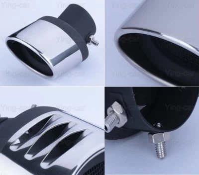 1Pcs Silver Exhaust Muffler Tail Pipe Tip Tailpipe For Honda HRV HR-V 2016-2019 Foto 1 de 4