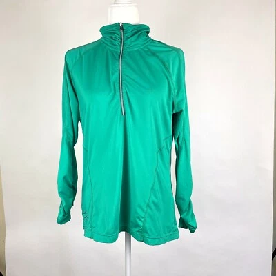 Пуловер для гольфа женский Sunice EVA размер L бирюзовый легкий эластичный 1/2 на молнии с длинным рукавом - Изображение 1 из 4