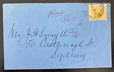 1910 Melbourne Australia Postage Due Cover To Sydney Australia - Image 1 of 2