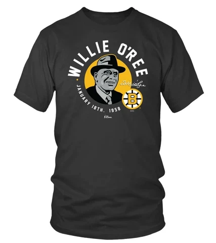 BOSTON BRUINS WILLIE O'REE BLACK NUMBER RETIREMENT T-SHIRT S-3XL Cover