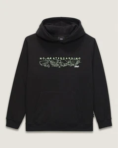 Brand New Kids Vans Night Watchers Loose Pullover Hoodie Black Size M(10-12) - Picture 1 of 2