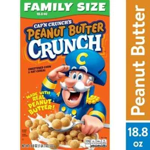 Cap'n Crunch Peanut Butter Crunch Cereal 18.8oz Captain Crunch - Picture 1 of 6