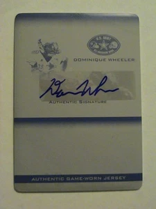2012 Army All American Dominique Wheeler Texas Tech Black Print Plate Auto 1/1 - Picture 1 of 1