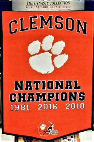 Clemson Tigers Dynasty National Champions Banner Cover