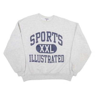 Moletom masculino JERZEES Sports Illustrated cinza GG - Imagem 1 de 4