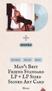 Sabrina Carpenter Man's Best Friend Standard LP+ SIGNED LP ART CARD AU PRESALE✅ - Picture 1 of 3