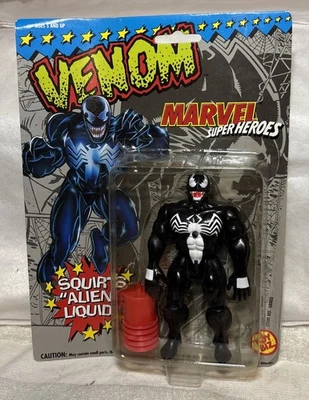Figura de acción Toybiz Marvel Super Heroes VENOM con chorro Alien Liquid 1993 NUEVO Foto 1 de 4