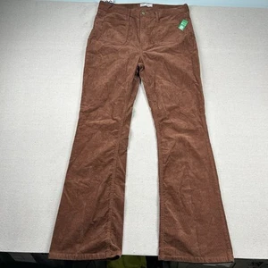 Pantalones de pana Gap para mujer 16t de alto largos años 70 acampanados tiro alto campana parte inferior marrón - Imagen 1 de 8