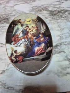 Vintage TBN Christmas Plaque Plate Of Mary Angels & Cherubs Limited Edition 2004 - Picture 1 of 4