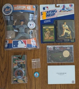 New York Mets LOT Citi Field Medallion deGrom Piazza Yo-Yo Jefferies Gooden Pin - Picture 1 of 8