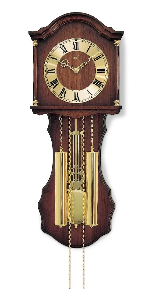 Moderne Wanduhr mit Kettenzug-Pendelwerk von AMS AM H211/1 NEU - Bild 1 von 1