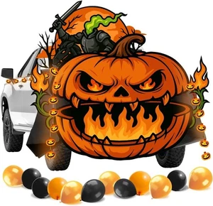 Halloween Kürbis Kofferraum oder Leckerli LKW Deko Kit für Pickup Truck Bett - Bild 1 von 9