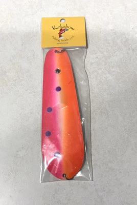 KOKABOW Dodger Trolling Fish Flasher 6” COPPER FLO ORANGE Trout Kokanee New USA - Image 1 of 4