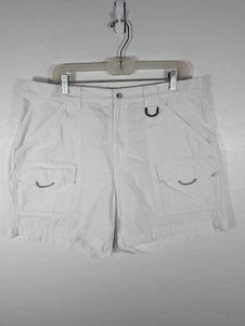 Columbia pantaloncino donna XL bianco omni-shade PFG pesca utility tasche outdoor - Foto 1 di 13