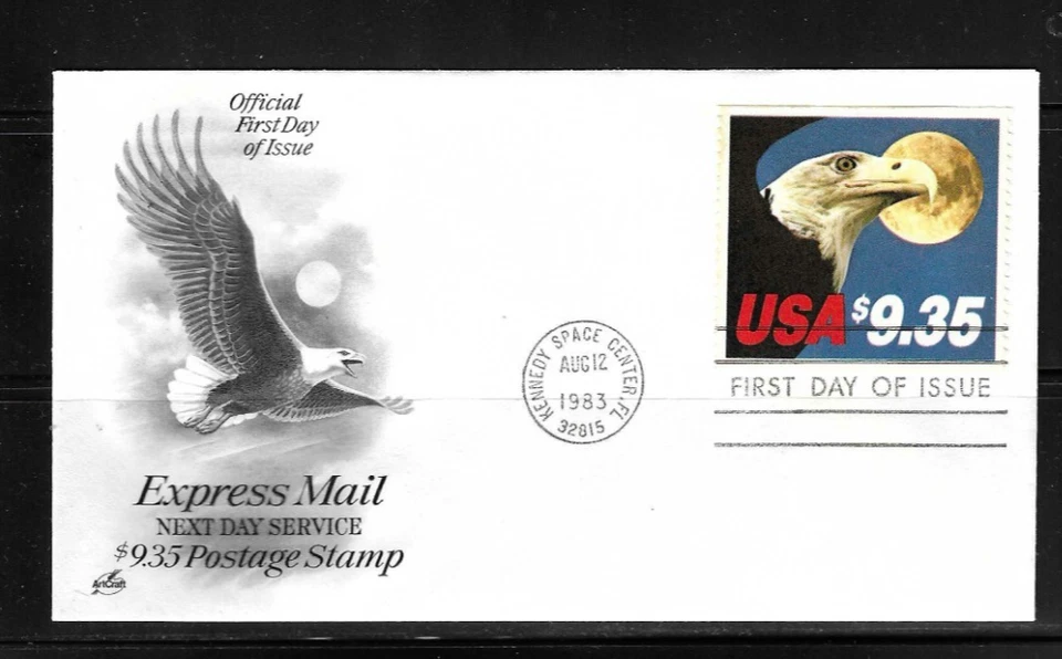 US SC # 1909 Eagle And Full Moon FDC . Artcraft Cachet - Image 1 of 1
