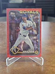 2024 Topps Update Series - Adam Frazier #US215 Red Crackle Foilboard /199 - Picture 1 of 2