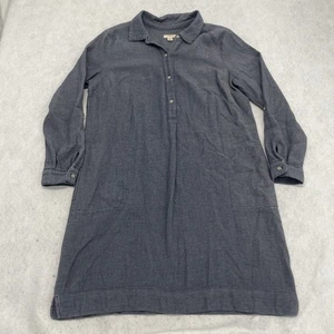 Vestido para mujer J. Jill Petite mediano manga larga azul cambray azul - Imagen 1 de 7