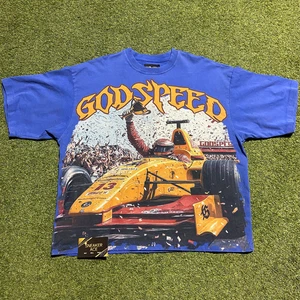 Blue Wash F1 Finishline Godspeed Shirt: S - Picture 1 of 3