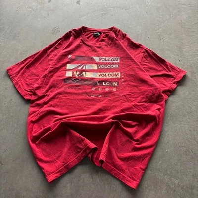 Mens y2k volcom red Volcom shirt  - Image 1 of 4