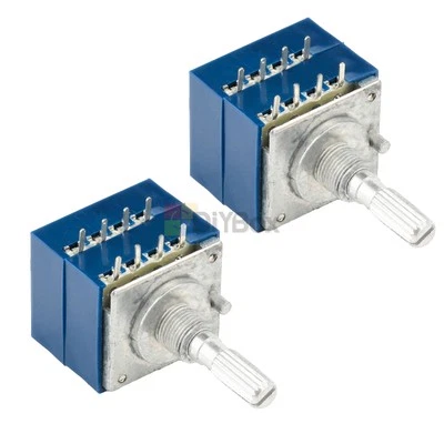 2pcs 100K Log ALSP Audio Amp Volume Control Potentiometer Pot Stereo W Loudness - Image 1 of 4