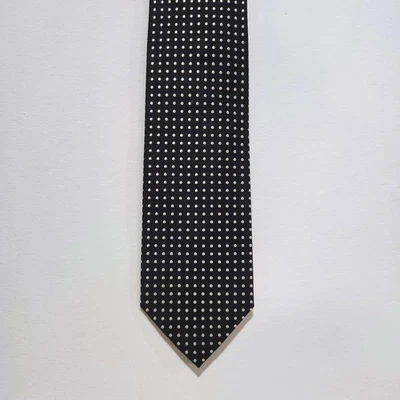 Jos. A. Corbata de seda Bank Executive Collection - negra con lunares blancos Foto 1 de 4