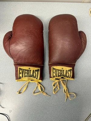 Guantes de Boxeo Everlast 14 OZ Vintage Años 80 Cordones Amarillos Foto 1 de 4