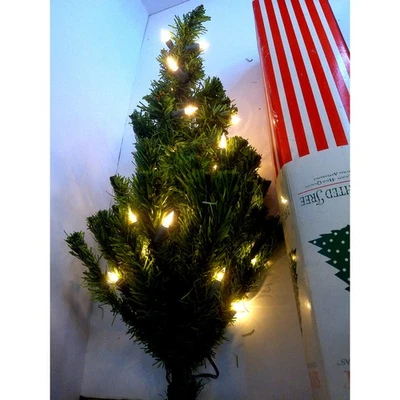 Vintage Silvestri Christmas Tree 2 Foot Lighted White Lights 24 Inches READ - Image 1 of 4
