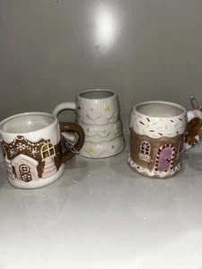 New Holly & Joy Peppermint Pine Gingerbread House Christmas tree Coffee Mug Cup - Picture 1 of 6